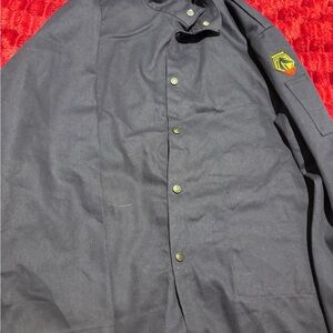 Black Stallion Flame Resistant Welding Jacket with Sleeve Patch